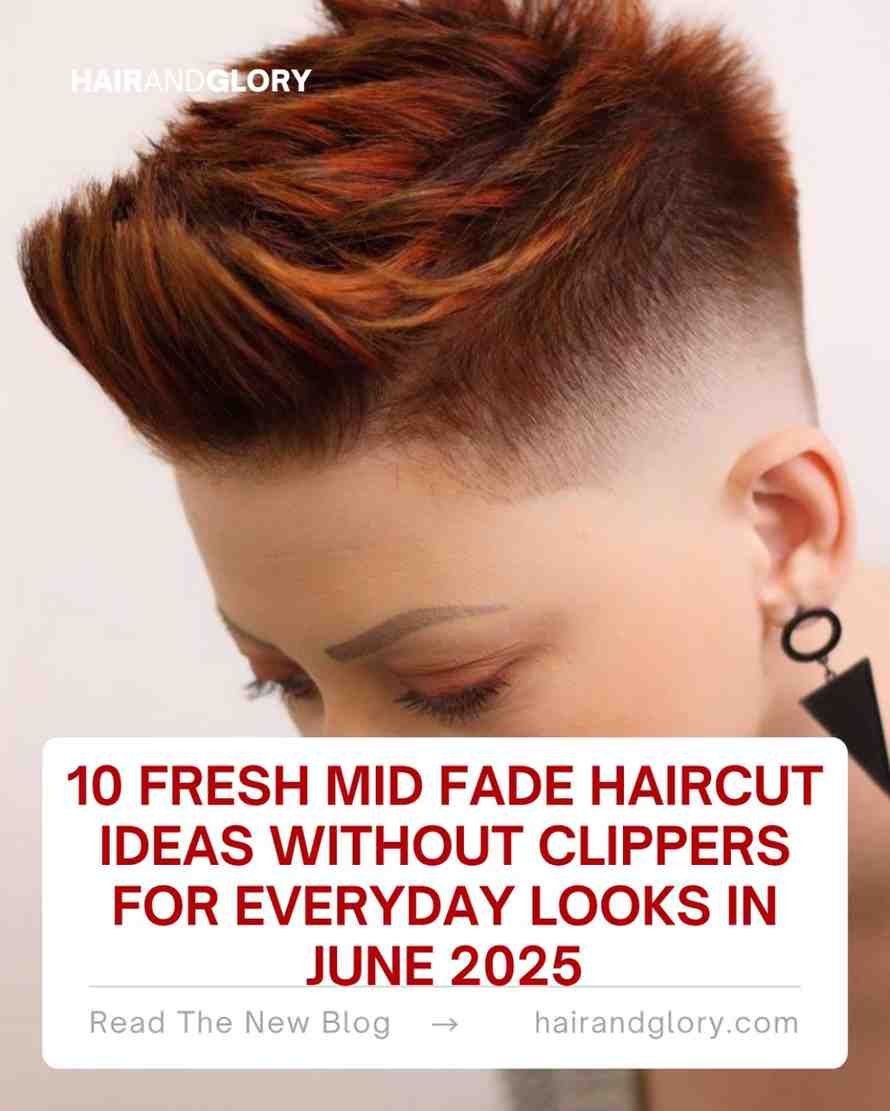 10 Fresh Mid Fade Haircut Ideas without Clippers for Everyday Looks in June 2025