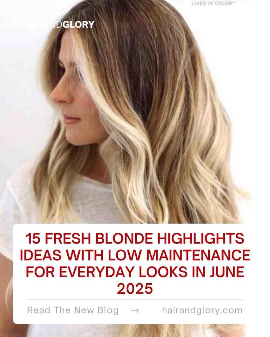 15 Fresh Blonde Highlights Ideas with Low Maintenance for Everyday Looks in June 2025