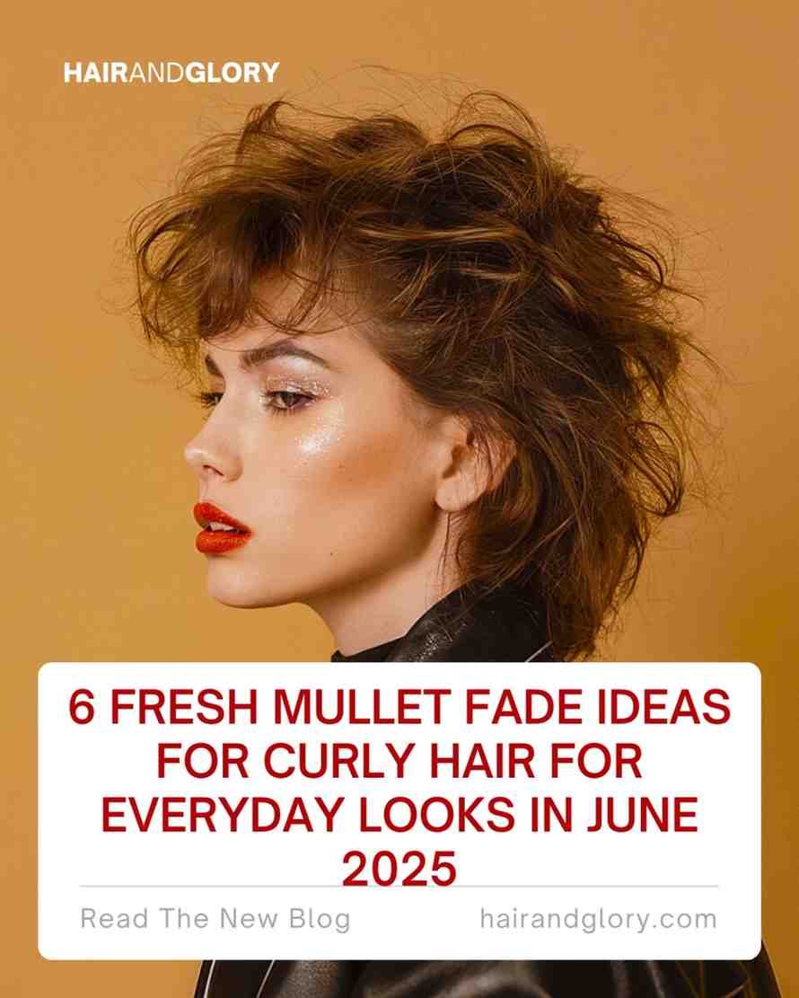 6 Fresh Mullet Fade Ideas for Curly Hair for Everyday Looks in June 2025