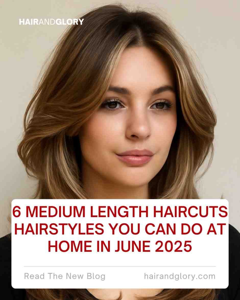 6 Medium Length Haircuts Hairstyles You Can Do at Home in June 2025