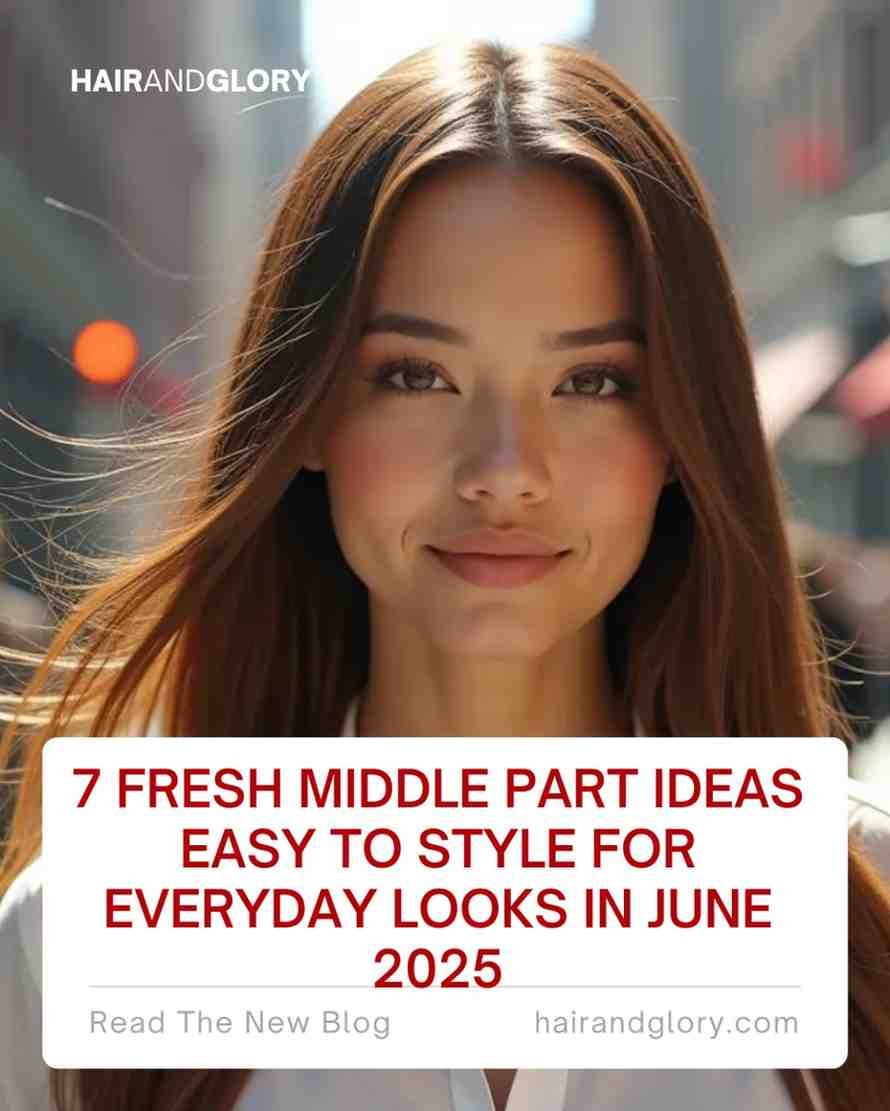 7 Fresh Middle Part Ideas Easy to Style for Everyday Looks in June 2025