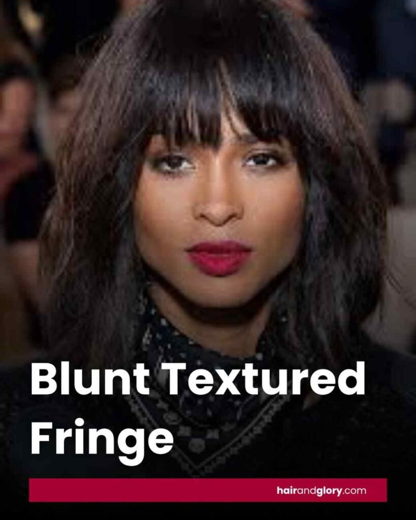 Blunt Textured Fringe