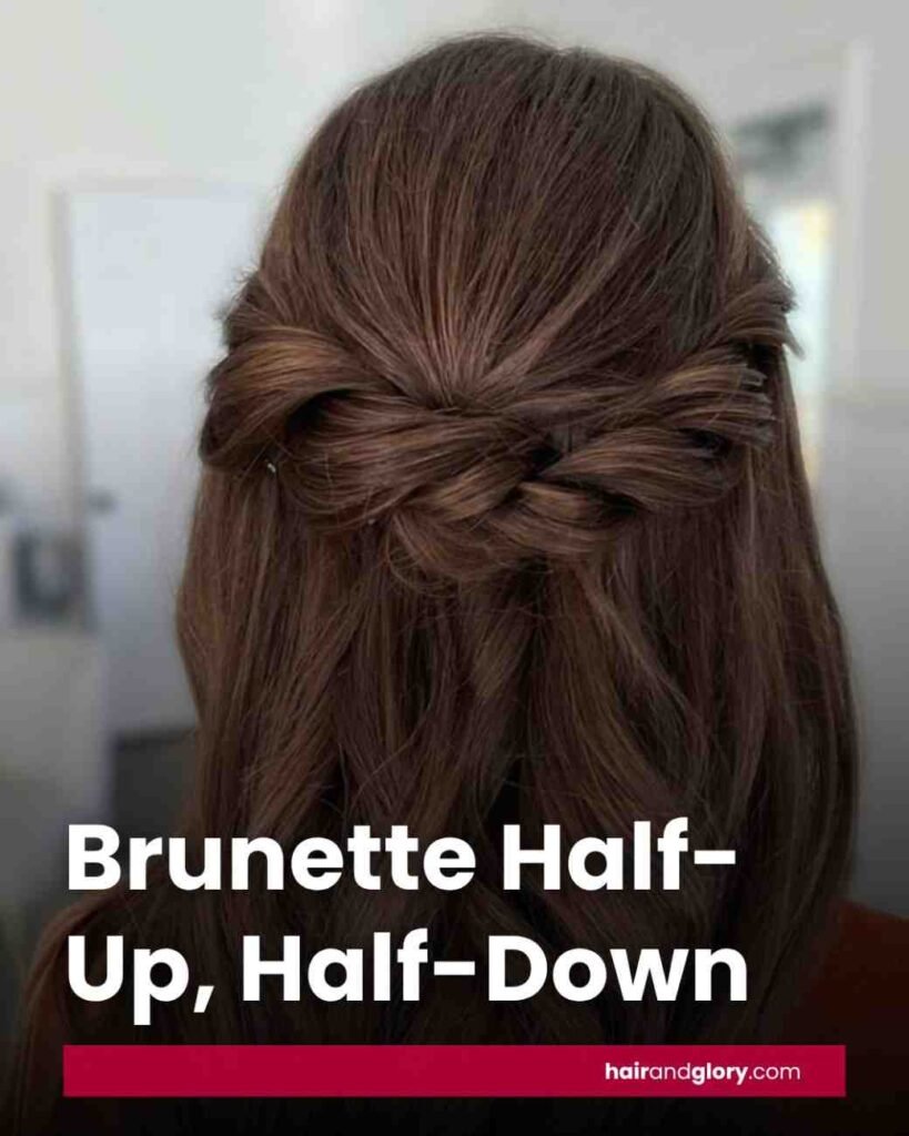 Brunette-Half-Up,-Half-Down