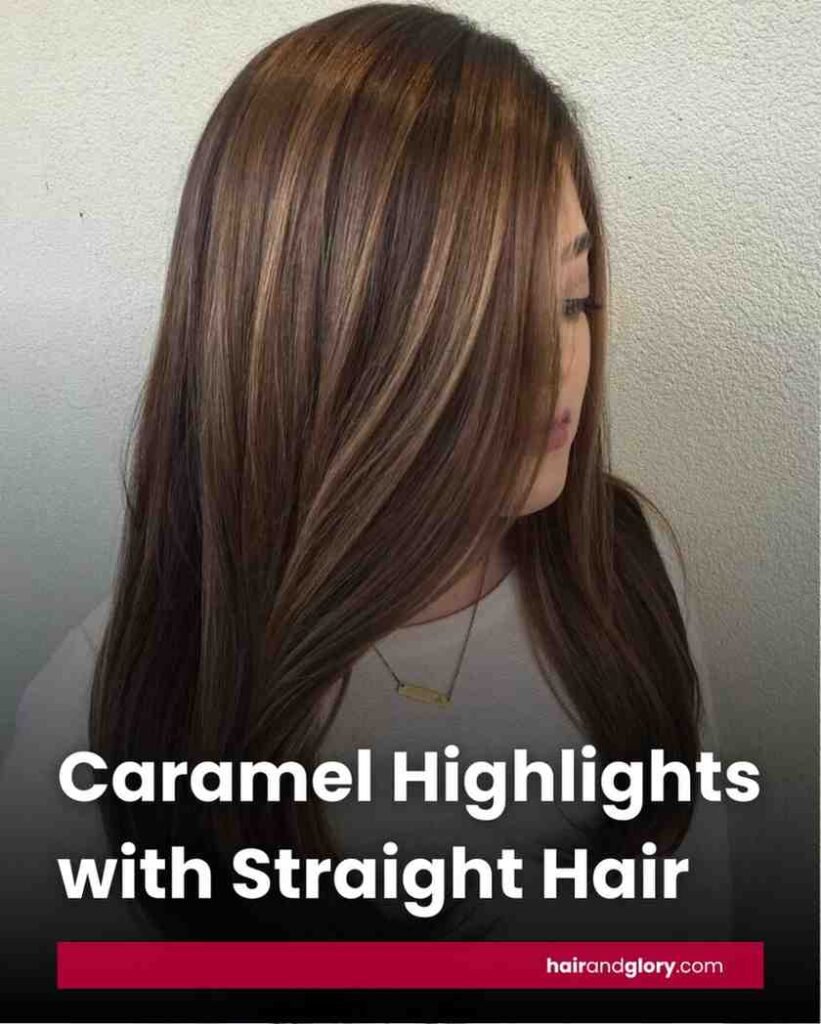 Caramel-Highlights-with-Straight-Hair