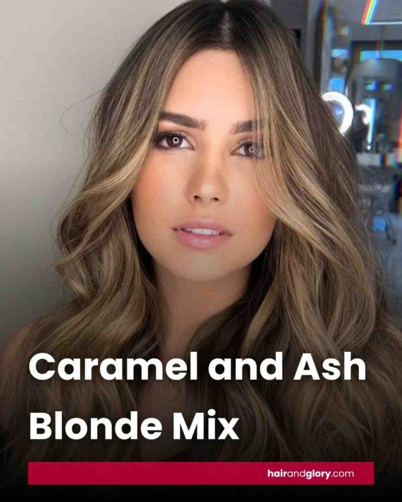 Caramel and Ash Blonde Mix