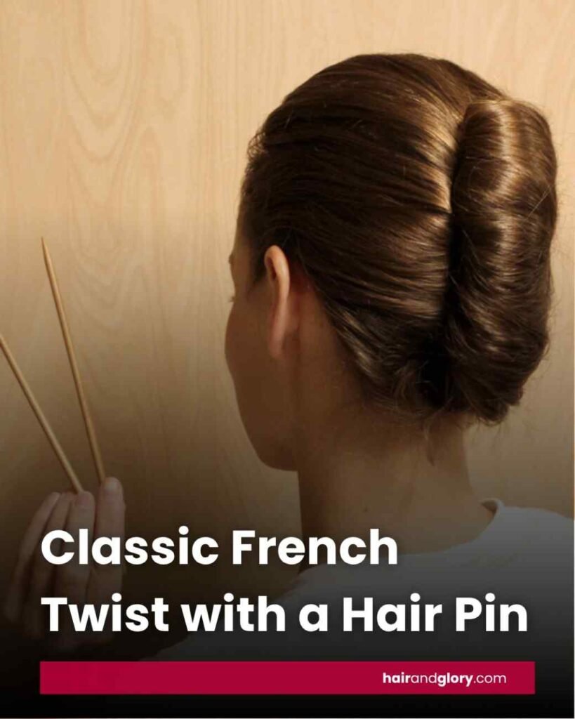 Classic-French-Twist-with-a-Hair-Pin