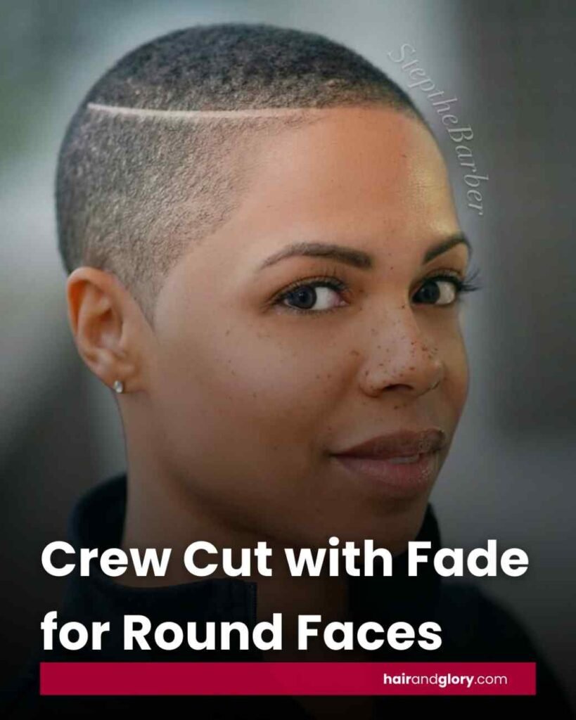 Crew-Cut-with-Fade-for-Round-Faces