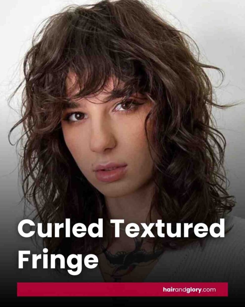 Curled Textured Fringe