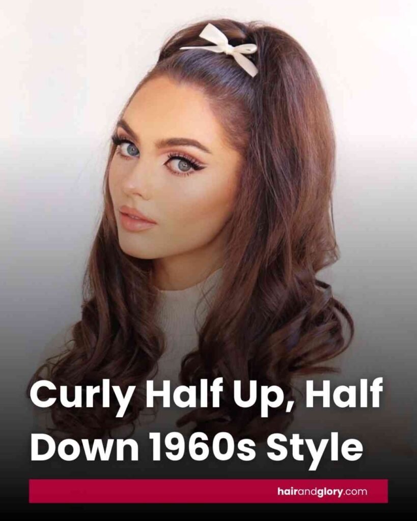 Curly-Half-Up,-Half-Down-1960s-Style