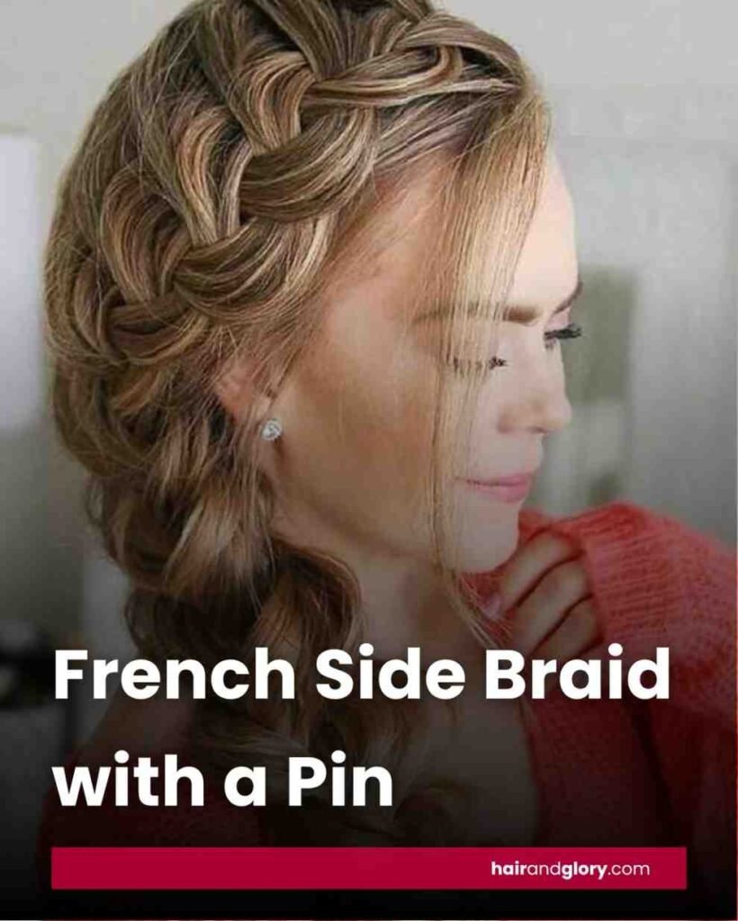 French-Side-Braid-with-a-Pin