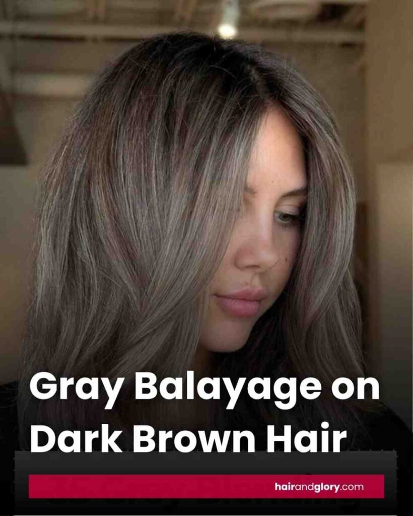 Gray-Balayage-on-Dark-Brown-Hair