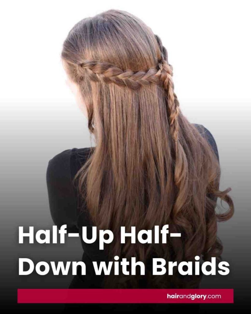 Half-Up Half-Down with Braids