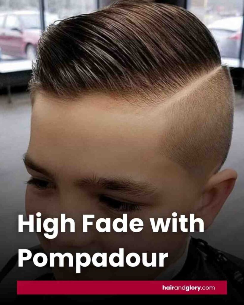 High Fade with Pompadour
