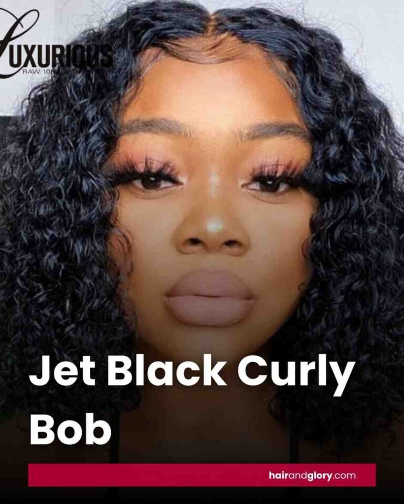 Jet-Black-Curly-Bob