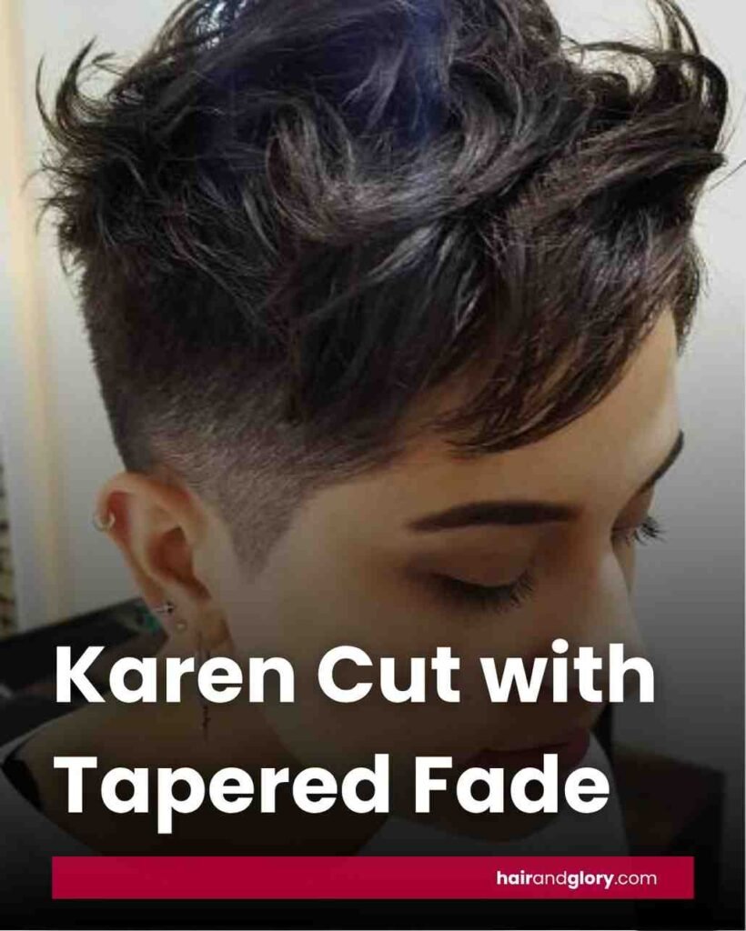 KarenCutwithTaperedFade