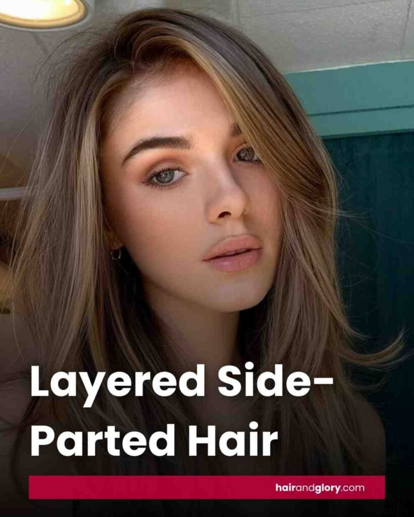 Layered-Side-Parted-Hair