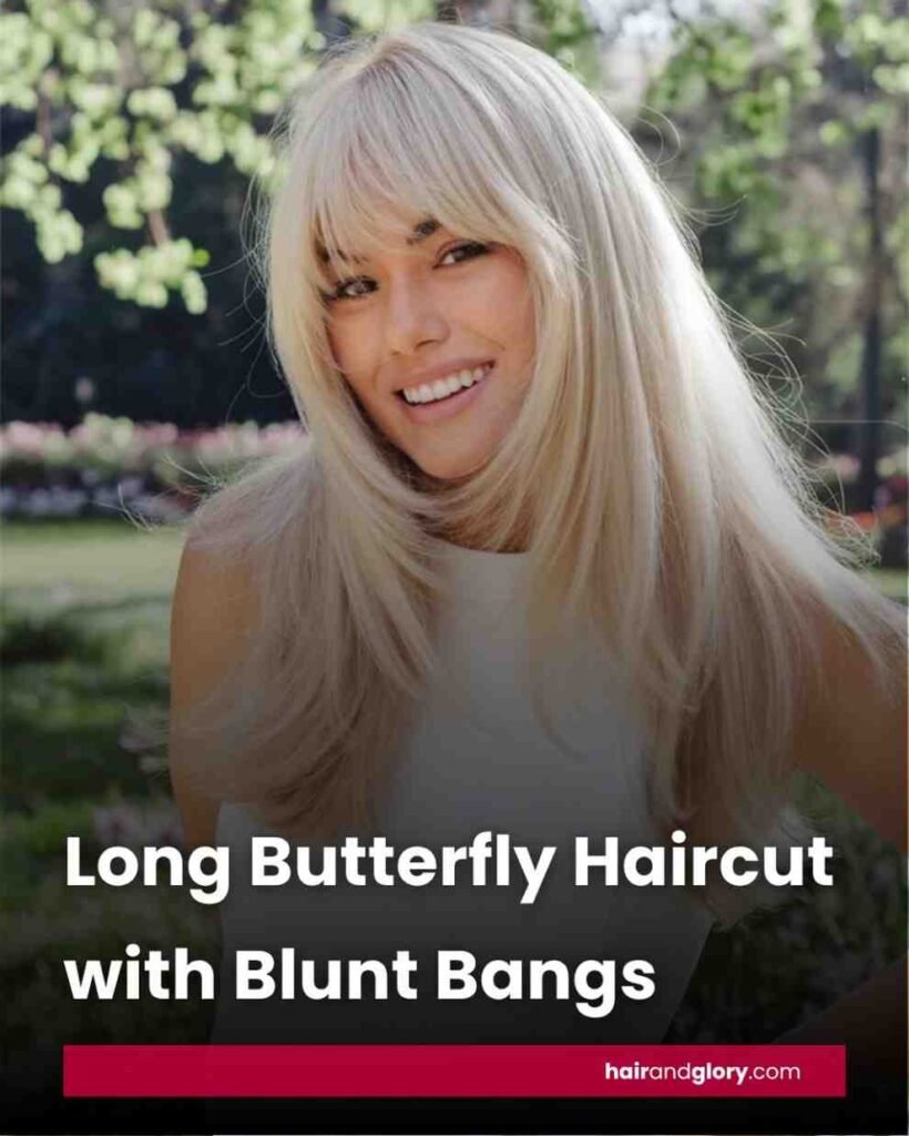 Long-Butterfly-Haircut-with-Blunt-Bangs