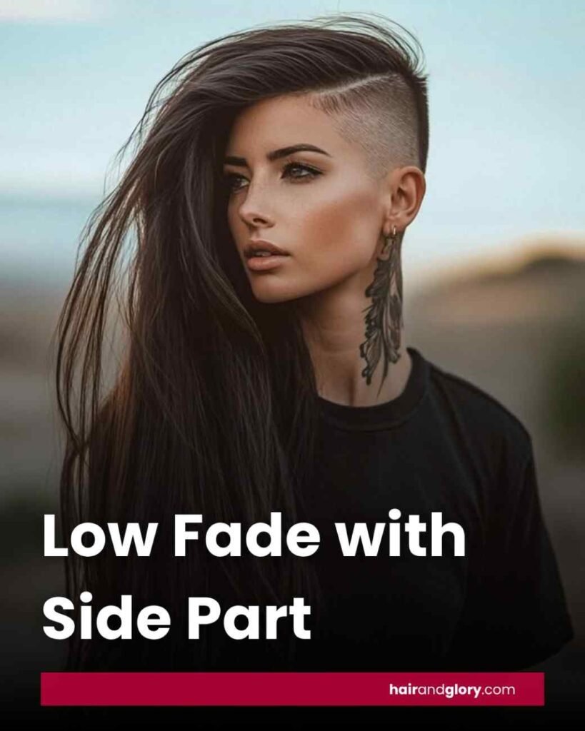 Low Fade with Side Part