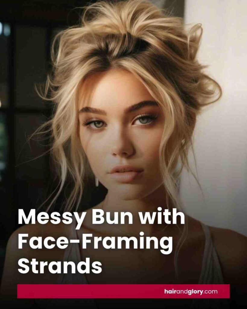 Messy-Bun-with-Face-Framing-Strands