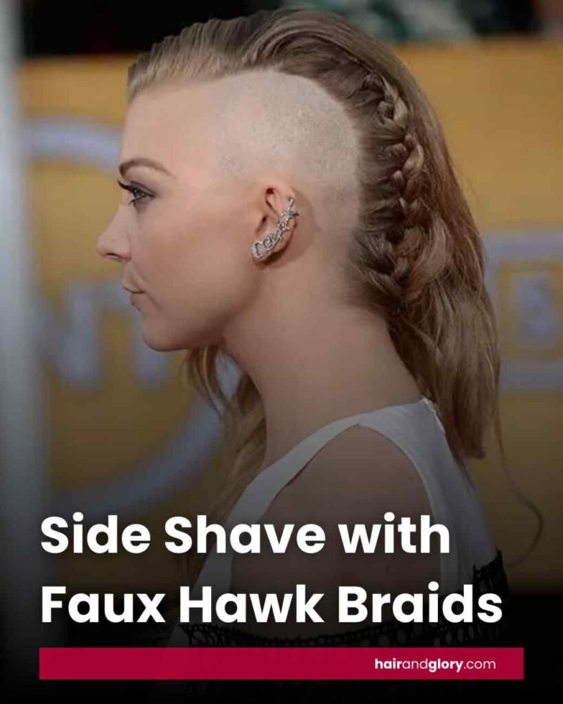 Side-Shave-with-Faux-Hawk-Braids