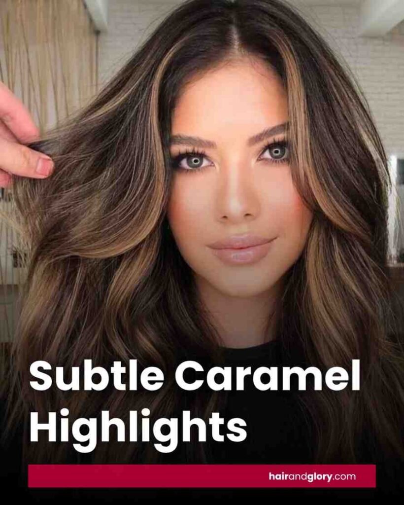 Subtle Caramel Highlights