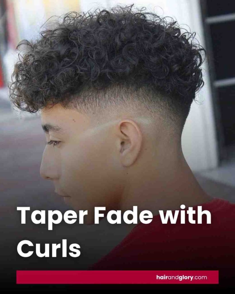 Taper Fade with Curls