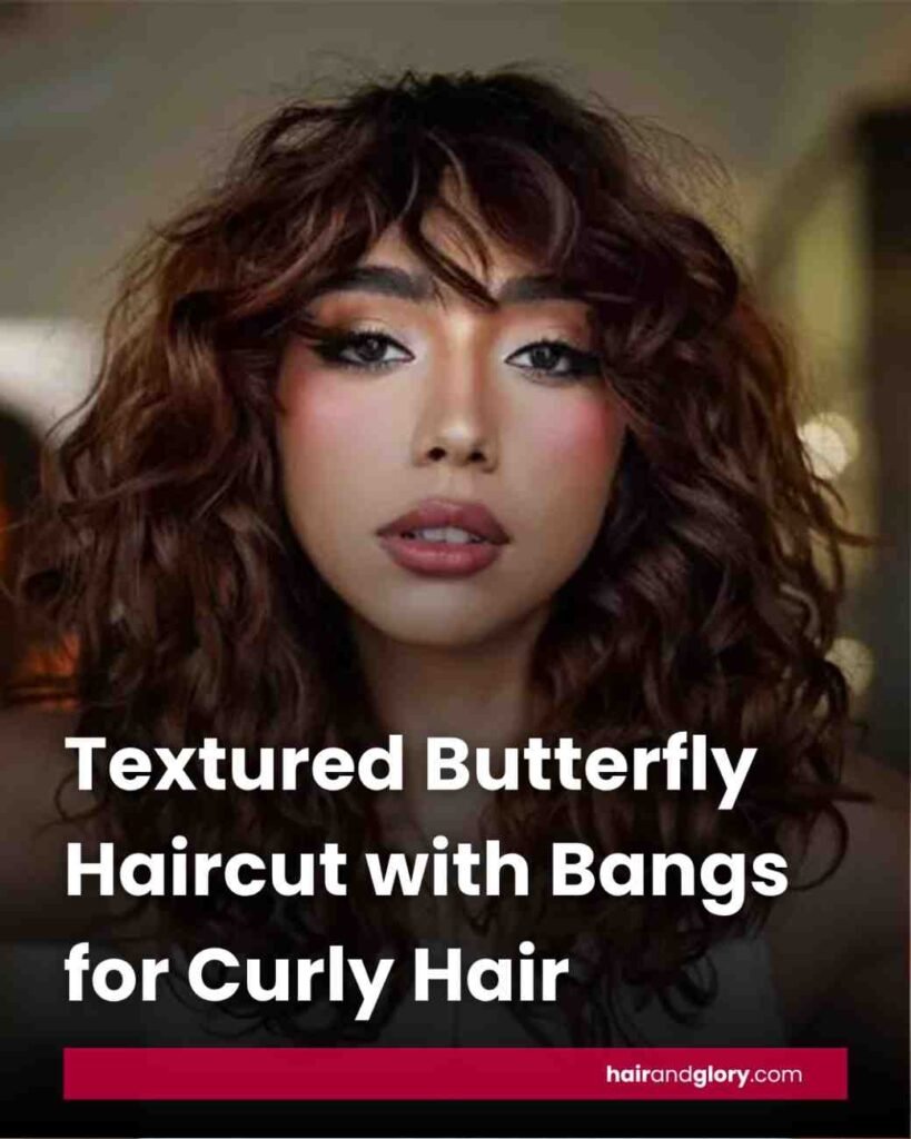 Textured-Butterfly-Haircut-with-Bangs-for-Curly-Hair