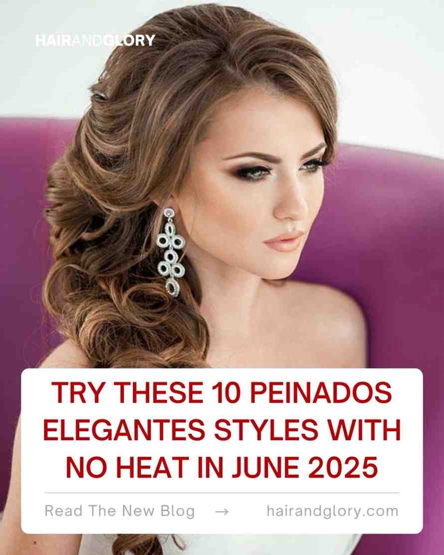 Try These 10 Peinados Elegantes Styles with No Heat in June 2025