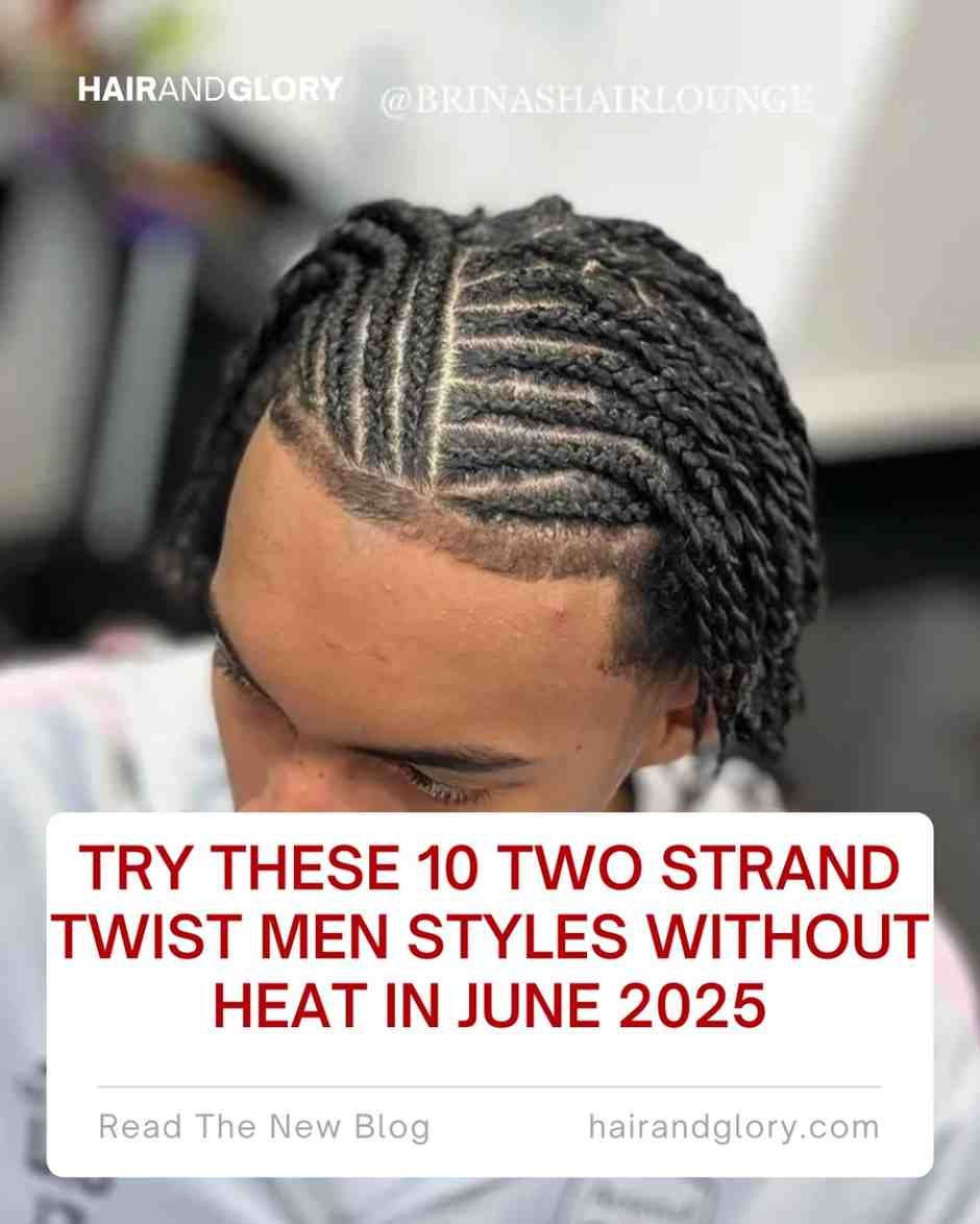 Try These 10 Two Strand Twist Men Styles without Heat in June 2025