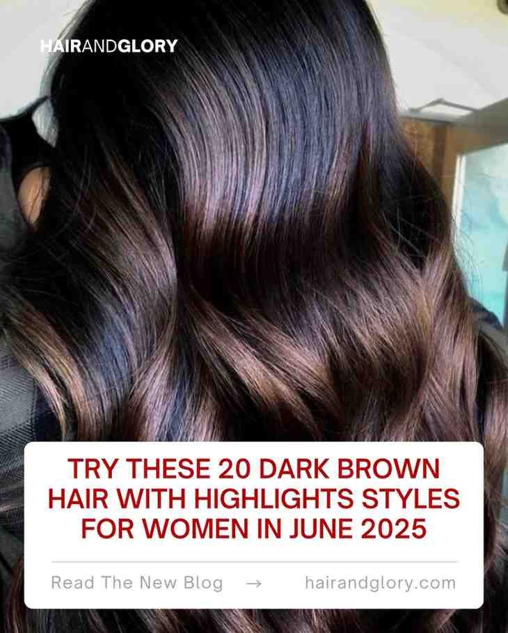 TryThese20DarkBrownHairWithHighlightsStylesforWomeninJune202