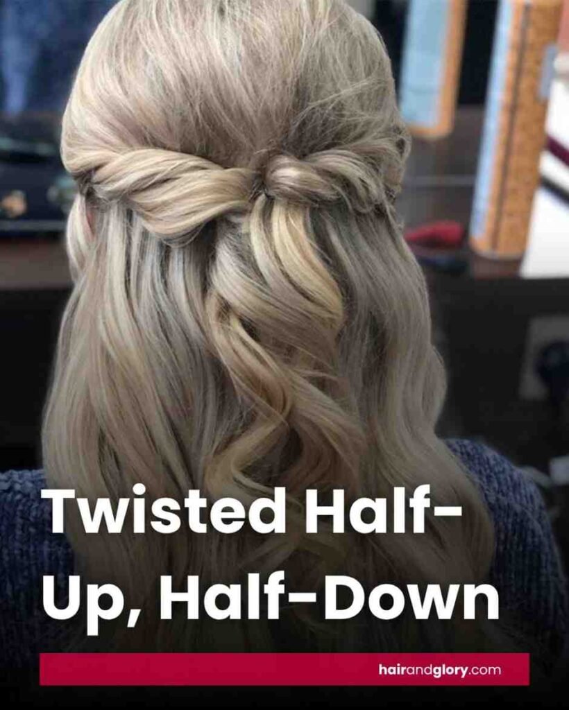 Twisted Half-Up Half-Down