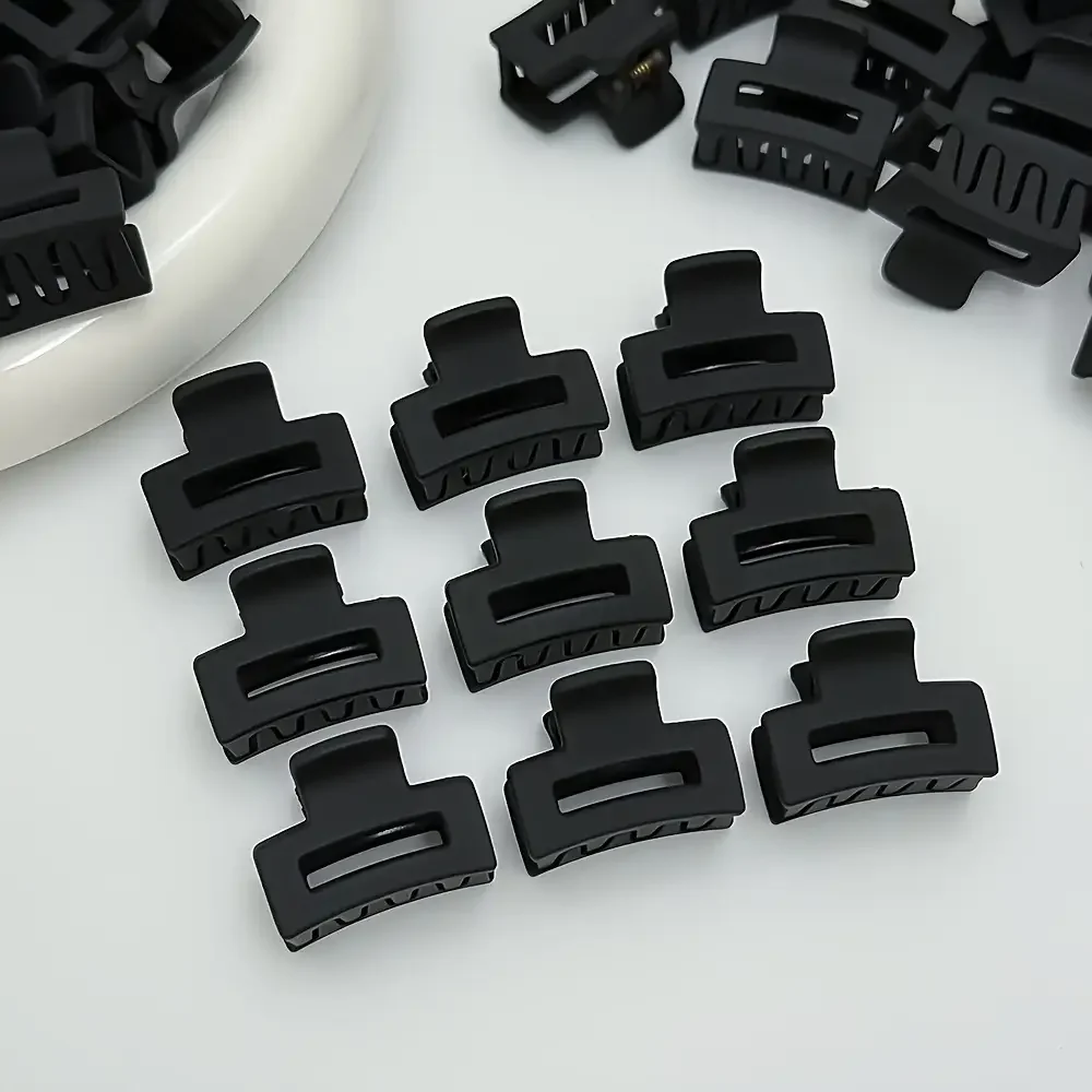Section & Style Square Clips (Matte Black Multi-Pack) - Image 3