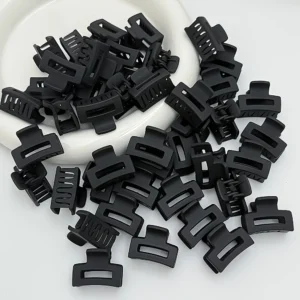 Section & Style Square Clips (Matte Black Multi-Pack)